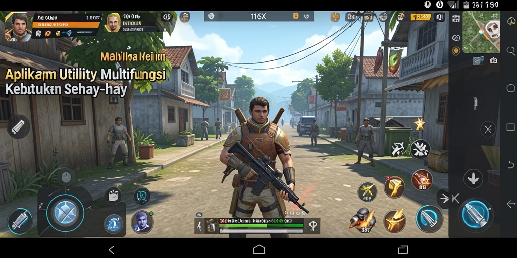 Screenshot utama 116X menampilkan antarmuka aplikasi Utility yang intuitif.