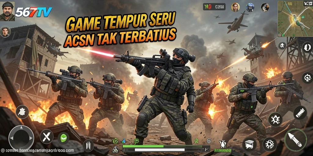 Screenshot gameplay TPS penuh aksi di 567TV.