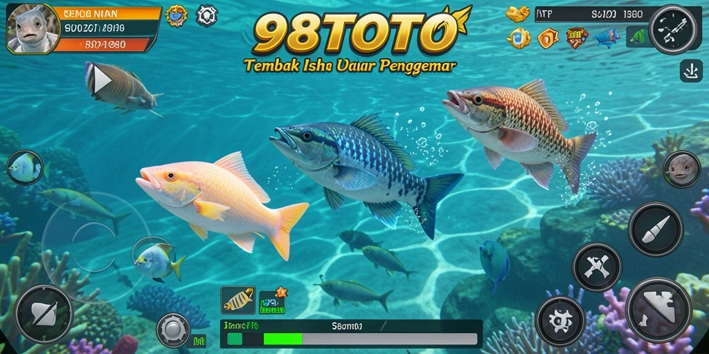 Tampilan gameplay menembak ikan yang menarik di 98TOTO.
