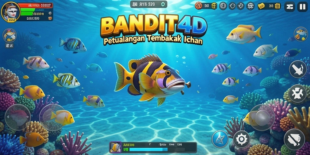 Gameplay seru Tembak Ikan di BANDIT4D dengan grafis menawan.