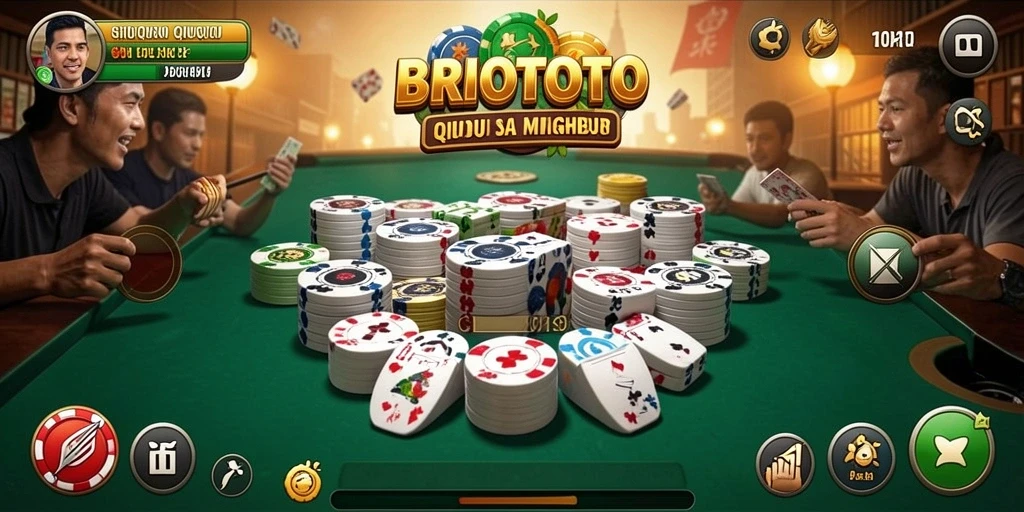 Tampilan seru gameplay QiuQiu BRIOTOTO.
