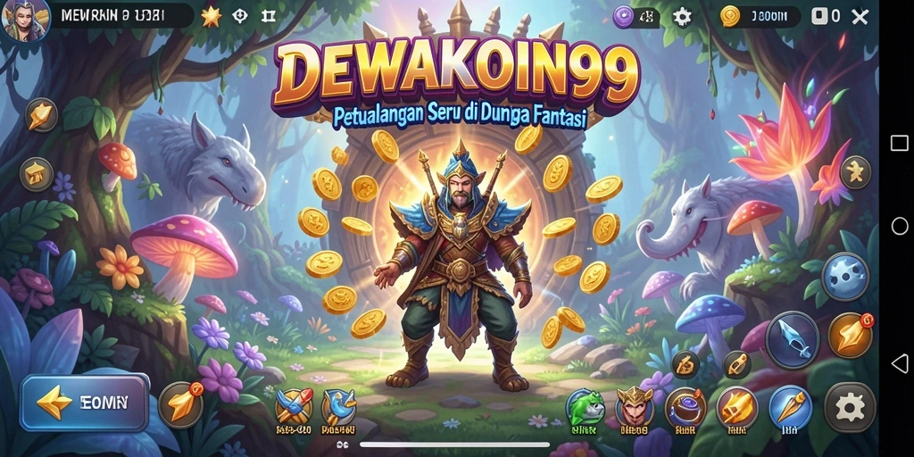 Screenshot menunjukkan momen seru dalam petualangan DEWAKOIN99.