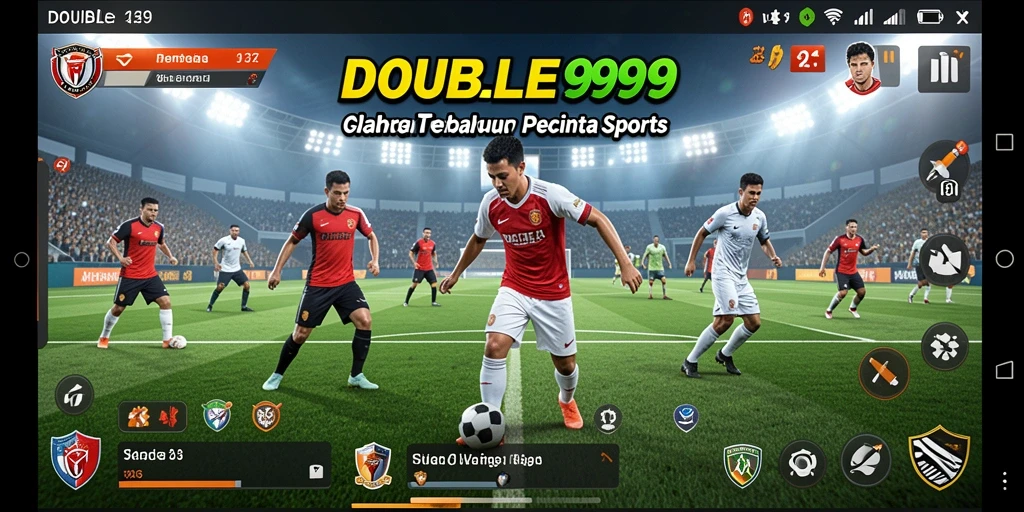 Gameplay DOUBLE999 yang seru dan menantang dalam pertandingan olahraga.