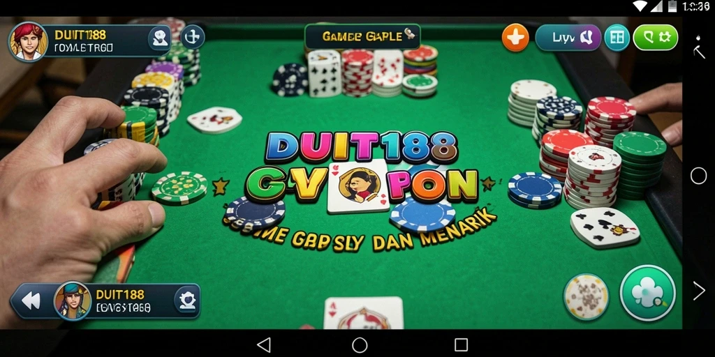 Tampilan gameplay Gaple yang menarik di DUIT188.
