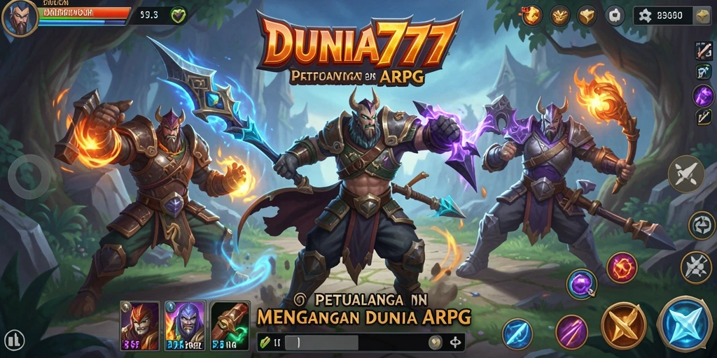 Tampilan gameplay DUNIA777 yang menegangkan dan kaya aksi.