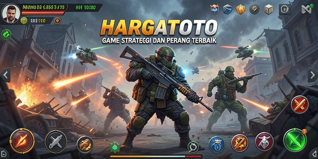 Gambaran gameplay SLG yang mendebarkan dan strategis.