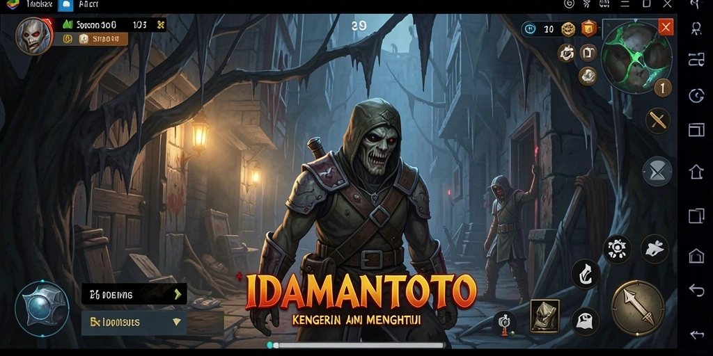 Gameplay menegangkan dengan suasana horor yang mencekam dalam IDAMANTOTO.