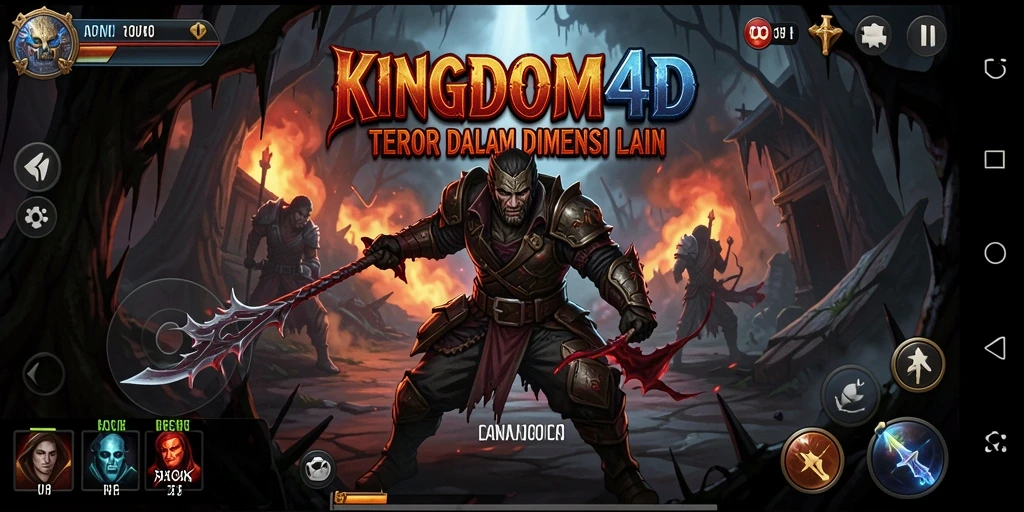 Tampak menegangkan dalam gameplay KINGDOM4D menghadapi teror.