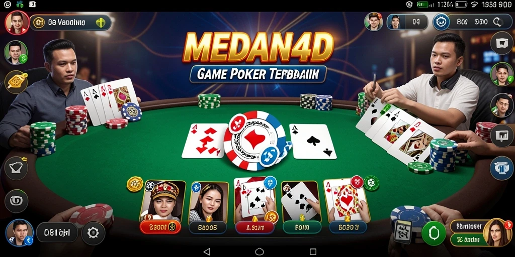 Gameplay seru dan menantang di MEDAN4D Poker.