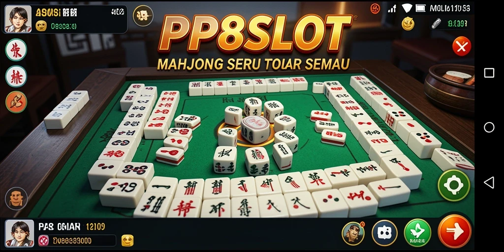 Screenshot PP8SLOT menampilkan gameplay Mahjong yang menarik.