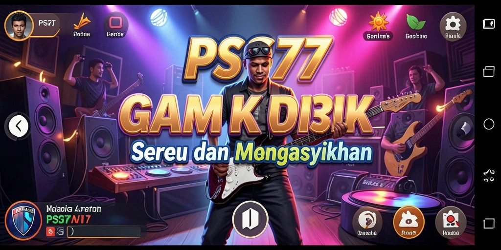 Tampilan menarik dari gameplay Musik di PSG77 yang seru.