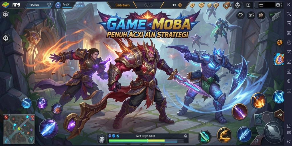 Gameplay seru dengan karakter unik dalam RP8.