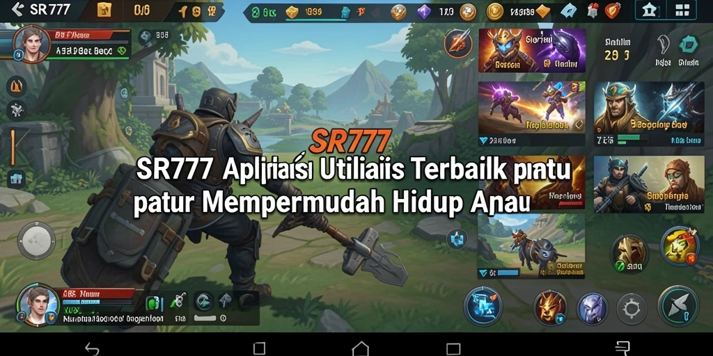 Tampilan antarmuka SR777 yang sederhana dan fungsional.