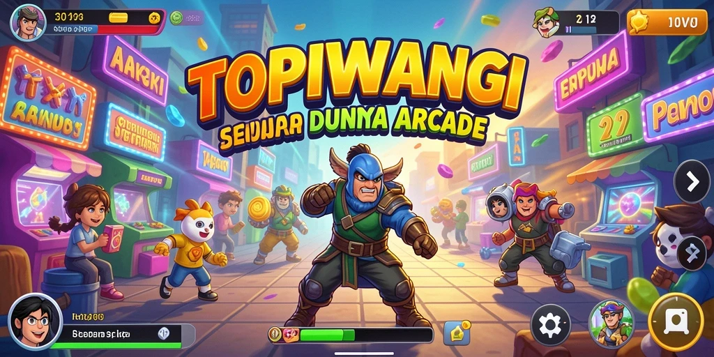 Tampilan gameplay seru dari TOPIWANGI yang penuh tantangan.