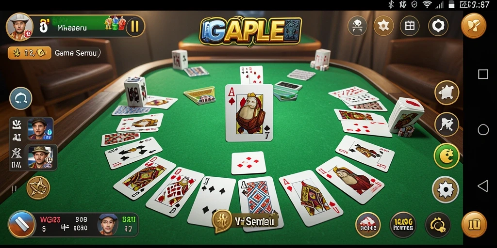 Tampilan gameplay Gaple yang seru di WG87.
